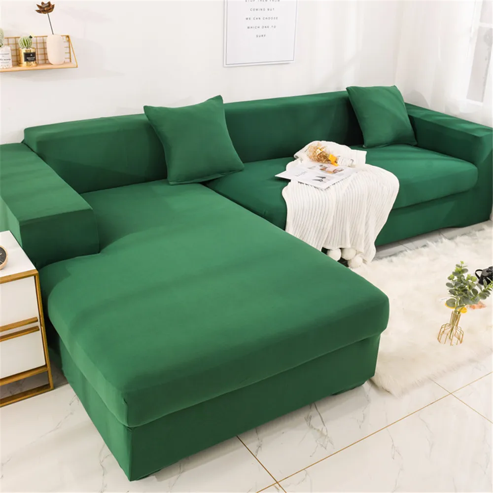 

Four Seasons Universal Pure Color Simple Universal Elastic Dustproof Sofa Cover Full Cover Anti-skid Corner Sofa Cover