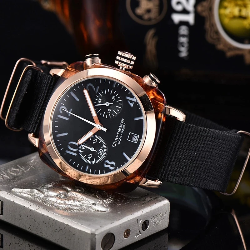 

Multi-Function Unisex Watch Simple Casual Dress Six-Pin Watches Sports Calendar Canvas Strap Wristwatch Clock For Mens And Women
