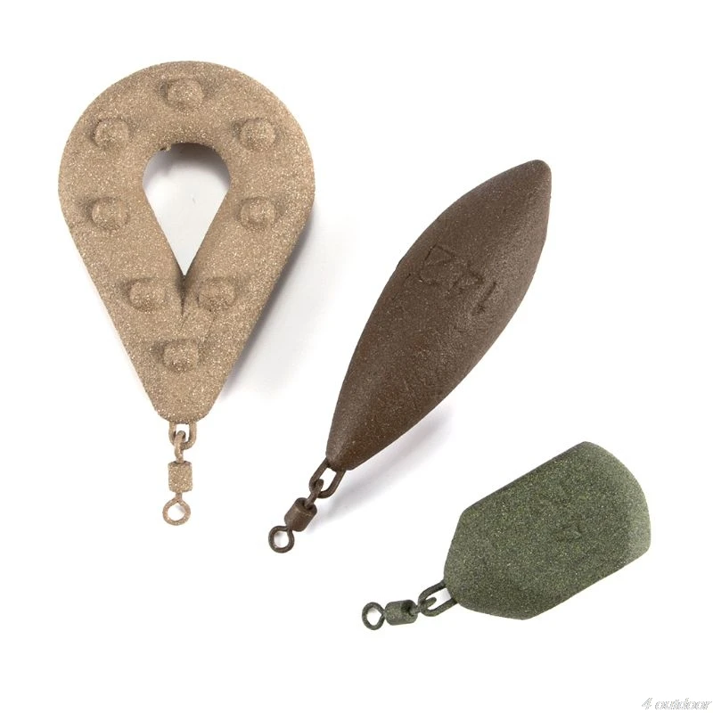 Рыболовные грузила свинцовые овальной формы s-поворотные снасти для ловли карпа