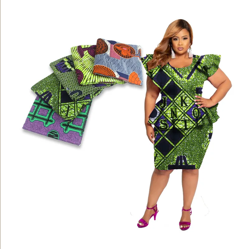 2021 Высококачественная африканская восковая ткань хлопковая африканский