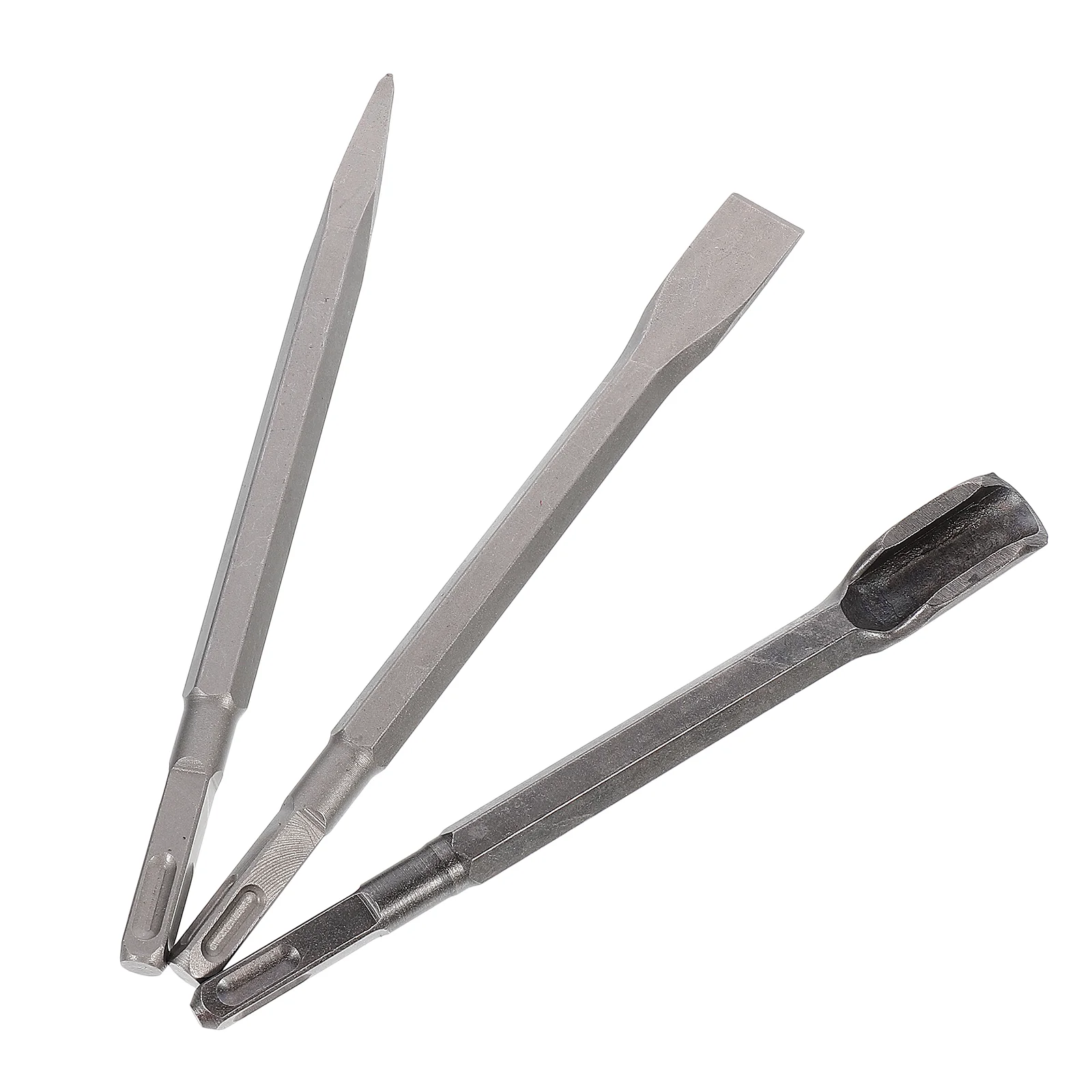 

3pcs Sturdy Beating Chisels Practical Pointed Chisels Simple Square Chisels