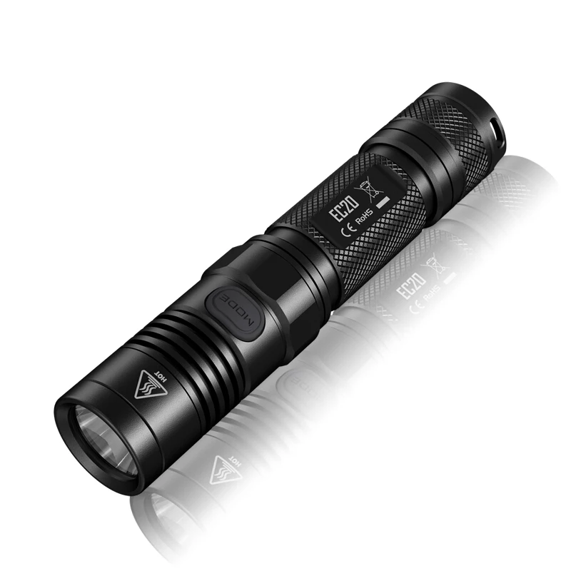 NITECORE EC20 ручной фонарь CREE XM-L2 T6 max 960 люмен луч бросок 222 метра уличный фонарик для поиска reacue EDC свет