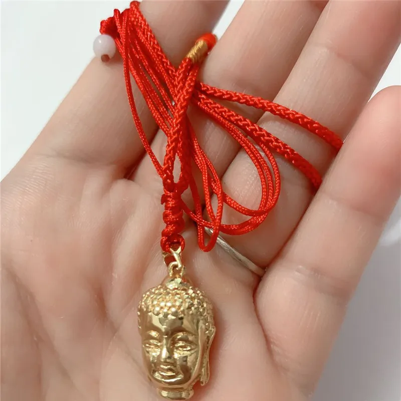 Ожерелье с подвеской Золотого Будды для женщин и мужчин эксклюзивное ожерелье