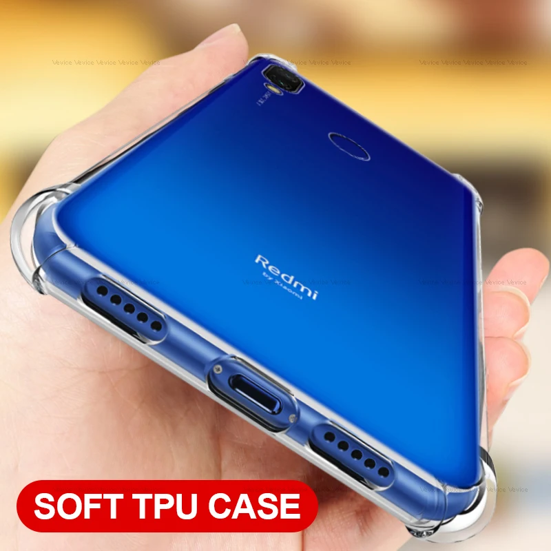 Чехол из ТПУ с подушкой безопасности для Xiao mi Red 7 7A K20 Note 8 Pro 9T 9 SE A2 A3 Lite CC9 CC9E Мягкий