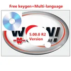 2021 горячая Распродажа для WOW woolth V 5.00.8 R2 многоязычный с бесплатным генератором ключей отправка DVD CD для Vd Tcs Pro делфис DS150E Multidiag