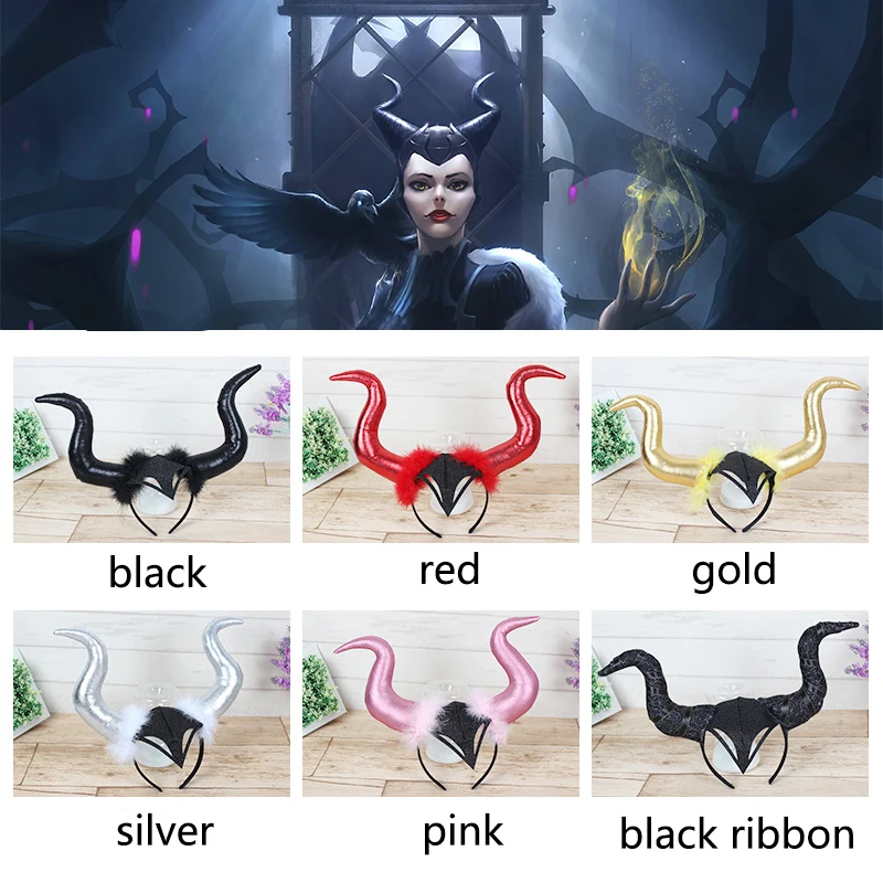 Повязка на голову ручной работы с овечьим Рогом аксессуар для волос малая ведьма