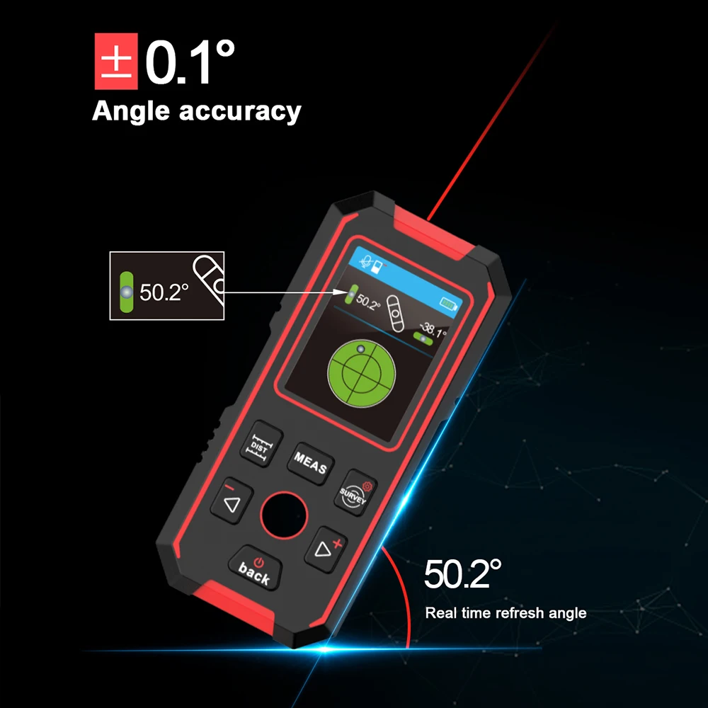 Новый интеллектуальный лазерный дальномер Электронная рулетка цифровая линейка