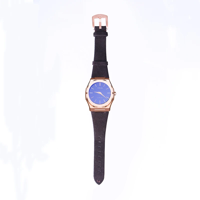 Мужские Роскошные деловые швейцарские часы с зеркальным сапфировым стеклом