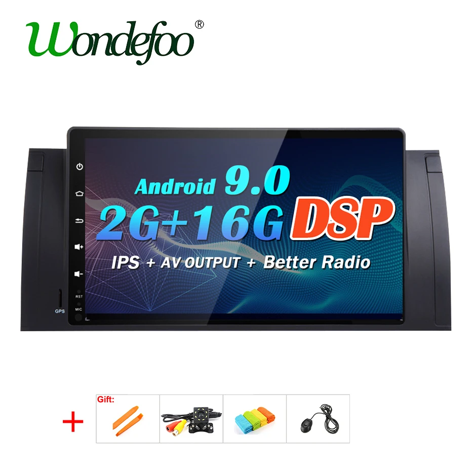 Автомагнитола 9 &quotс Android 0 IPS DSP GPS радио для BMW X5 E53 2009 2006 E39 1995 2003 M5 мультимедийный