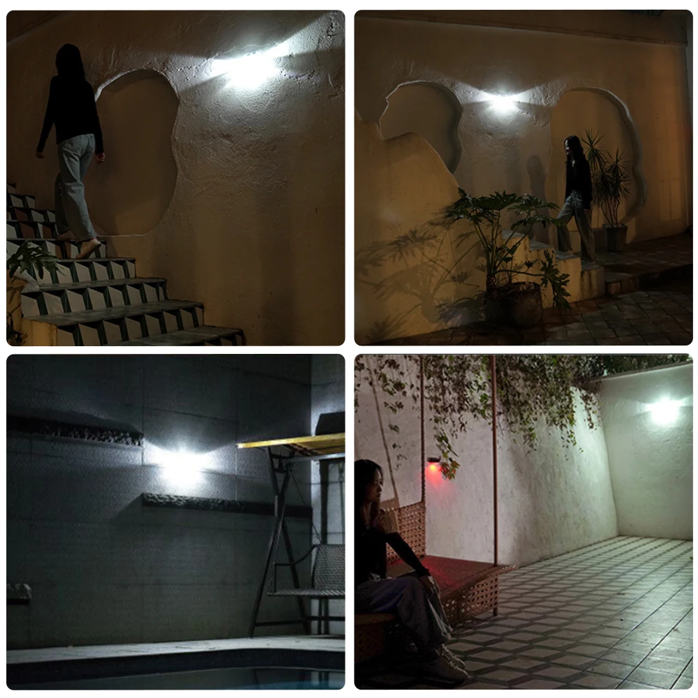 

2PCS 40LED Solar Outdoor Lighting Motion Sensor Light Transparent Wall Lamp Garden Decoration Waterproof Sunlight Street Lights