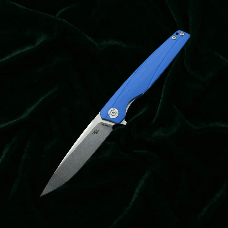 blue CH3007 складной нож для флиппера D2 лезвие G10+ стальная ручка для кемпинга тактика Охота Карманный фрукты Кухонные Ножи EDC инструменты - Цвет: blue