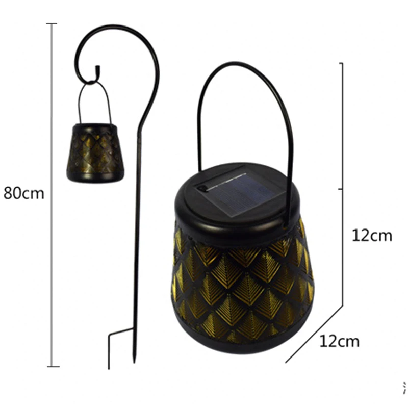 Уличный светильник на солнечной батарее со звездами для сада садовая гирлянда