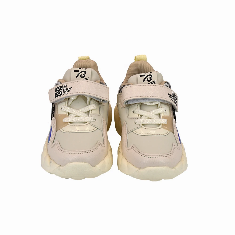 Bessky/ Детская Повседневная спортивная обувь из сетчатого материала Бежевая для