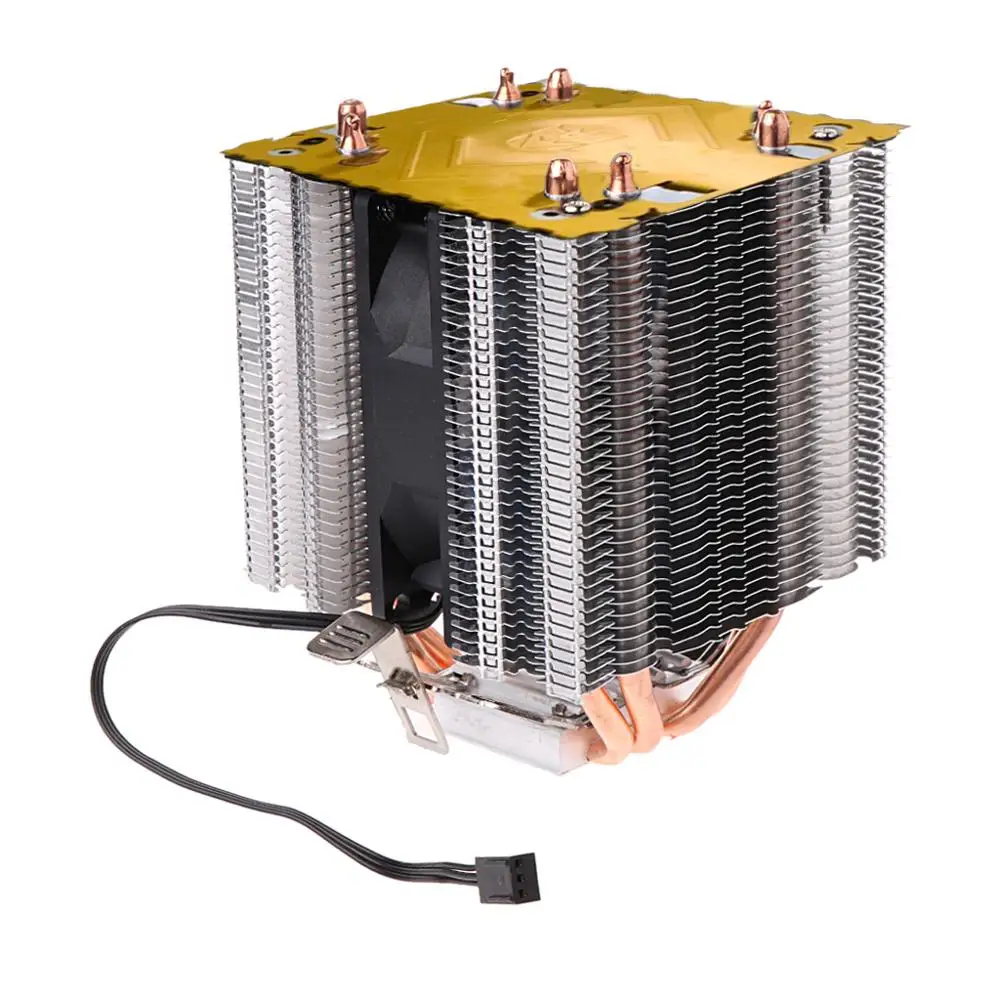 4 тепловых трубки 130 Вт красный кулер для процессора 3-контактный вентилятор