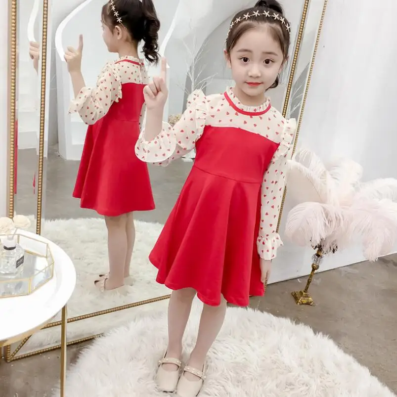 От 3 до 14 лет Демисезонный школьное платье принцессы для девочек с длинными