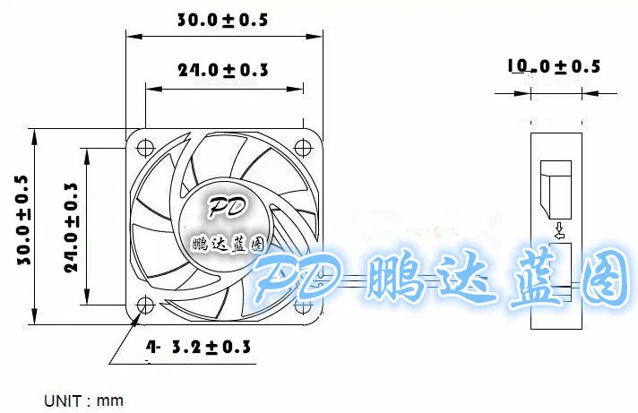 Тихий JIESAMMY 3010 3 см/см 30*30*10 мм 12 В DC вентилятор охлаждения