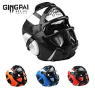 Класс из искусственной кожи боксерский шлем протектор для головы для взрослых детей Профессиональный головной убор для соревнований MMA Muay Thai Kickboxing Head Guard