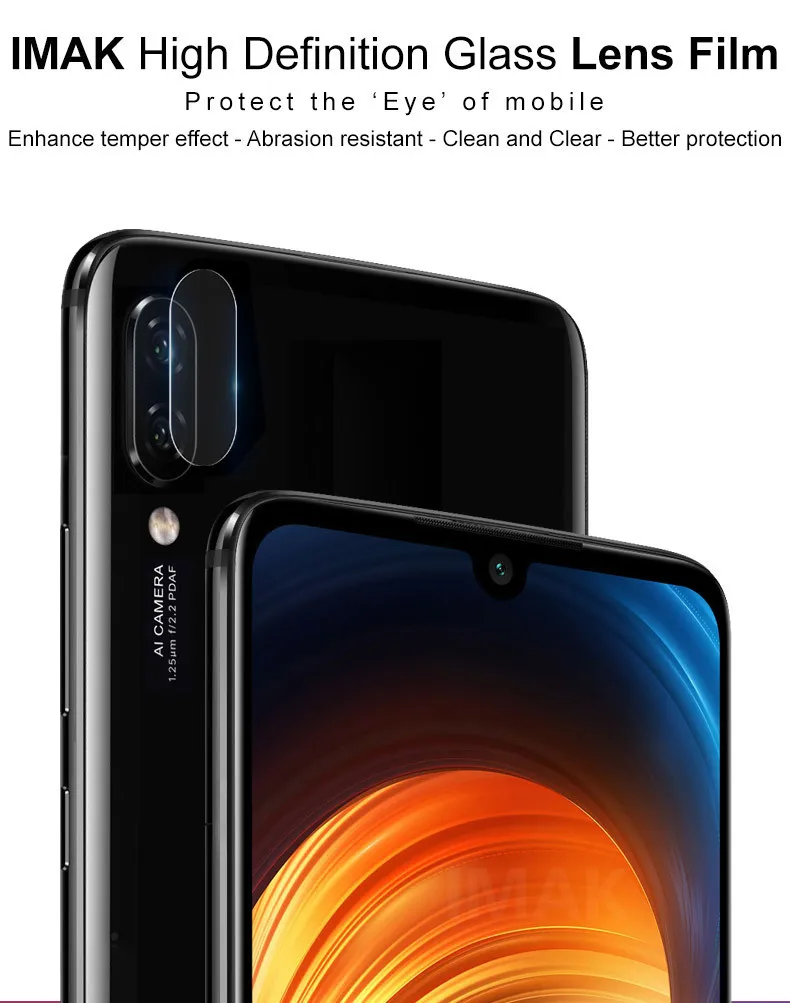 IMAK HD Защита объектива камеры для Xiaomi Redmi 7 стекло объектива камеры для Xiaomi Redmi Note 7 7S Pro