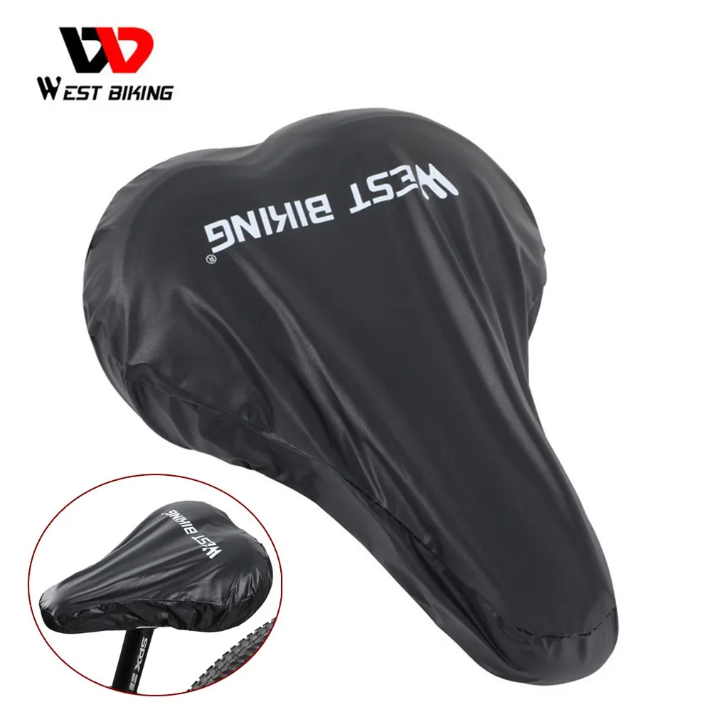 

WEST BIKING Bike â€‹Saddle Cover Mountain Road Bicycle Waterproof Saddle Seat Cover Durable PVC Rain Cover Cycle Accessories
