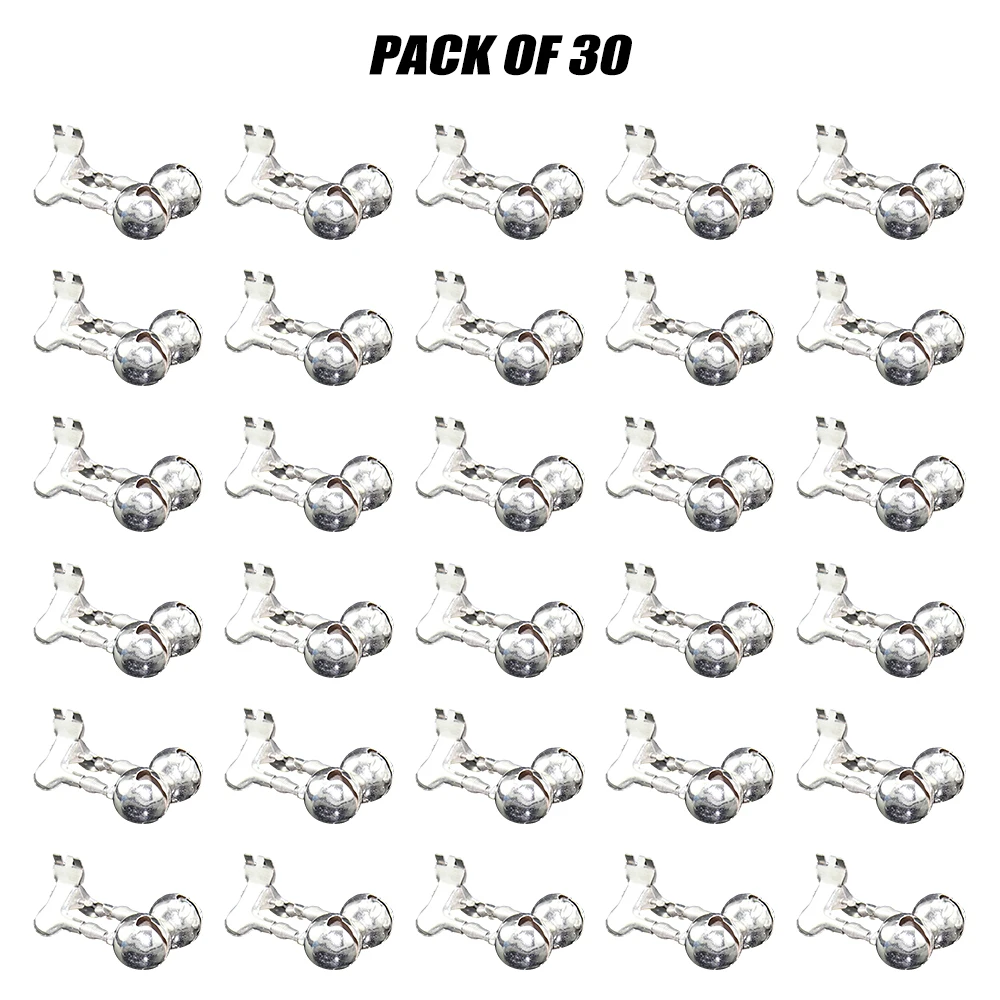 

30pcs Fishing Bells Fishing Rod Alarm Dual Alert Bells Bite Alarm Rings Carp Fishing Swinger AlertFind ers Accessories For Pesca