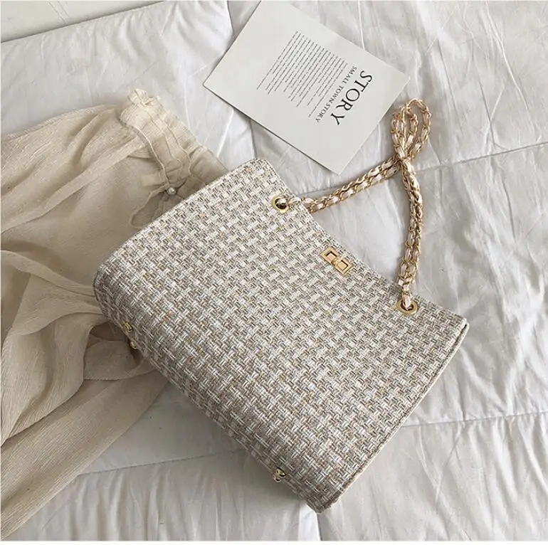 Роскошные сумки женские дизайнерские холщовые вязаные через плечо модные для