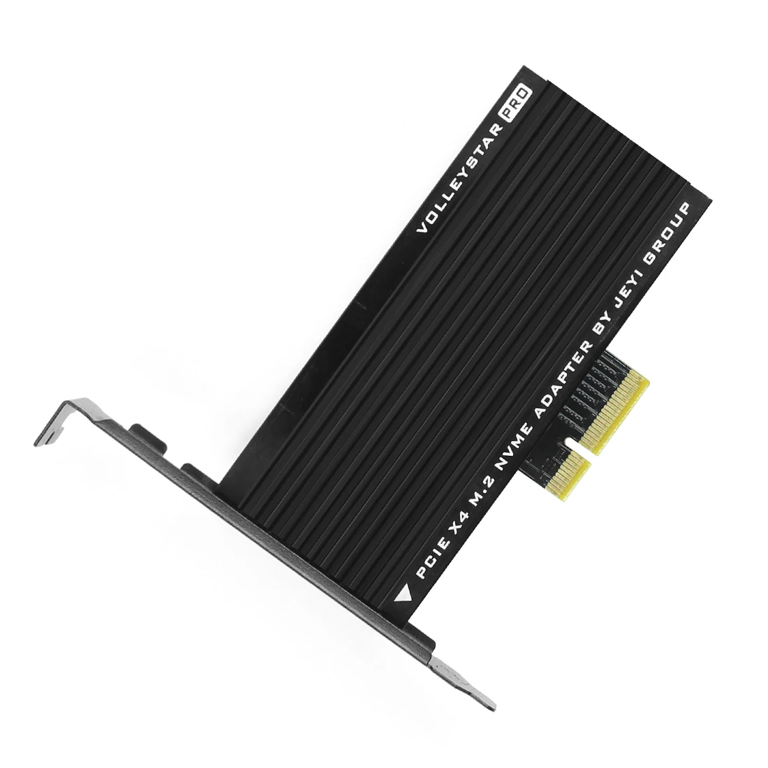 JEYI волейбольная звезда-PRO черный радиатор M.2 NVMe SSD NGFF к PCIE X4 адаптер MKey порт карты PCI-E 3,0x4 полный скорость RGB светодиодный