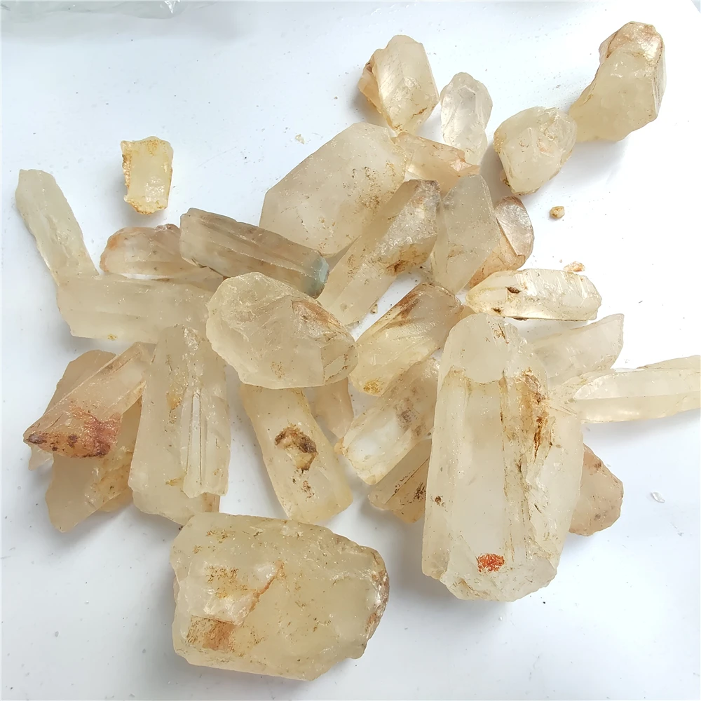 

Natural White Crystal Quartz Stone Crystal Column Specimen Healing Reiki Mineral Decoration Stone