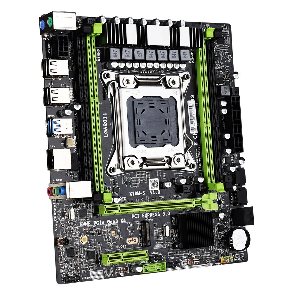 JINGSHA x79 M S2.0 LGA 2011 материнская плата с XOEN E5 2689 двумя каналами 4*8 = 32 ГБ ddr3 1 * PCI E 16X