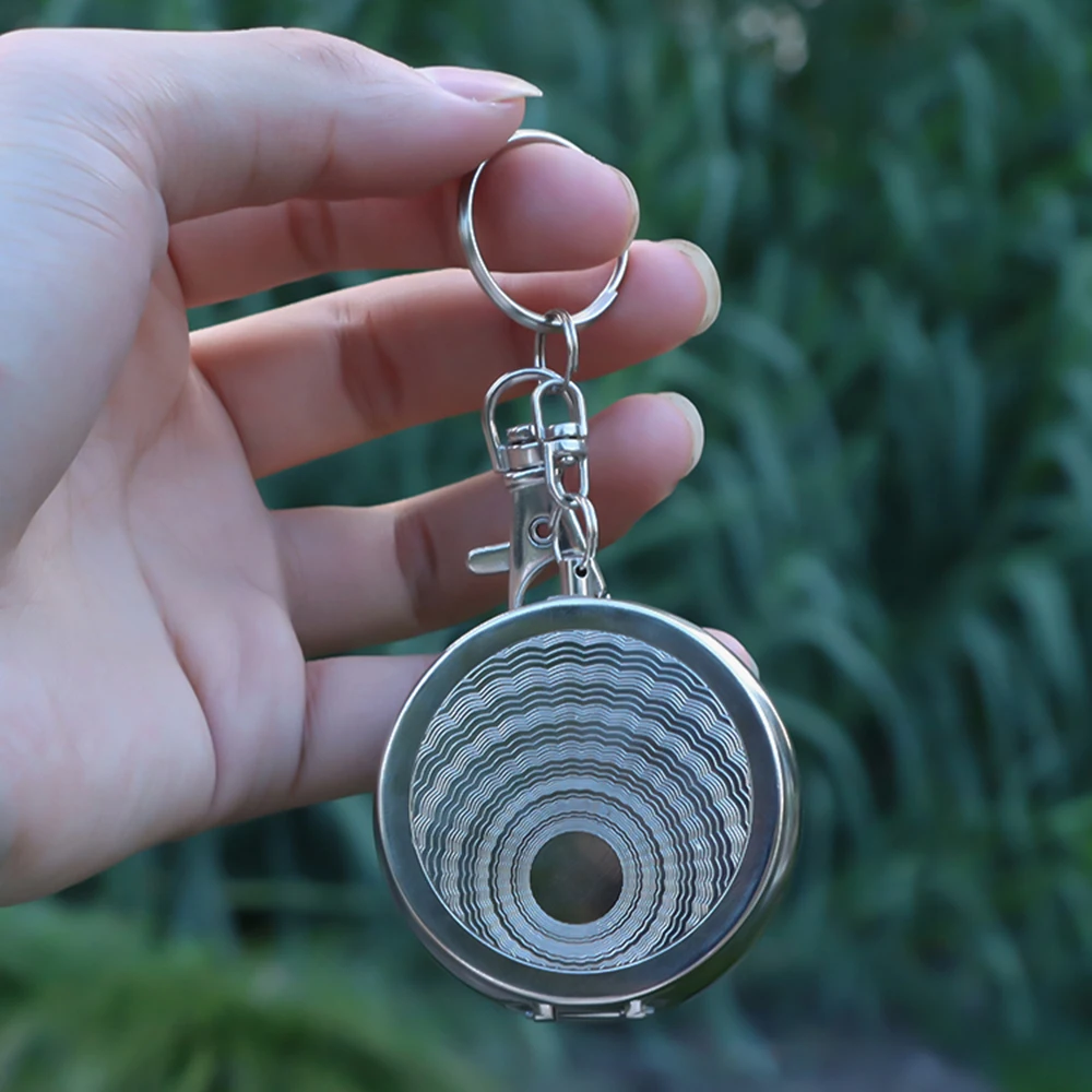 Карманная пепельница с цепочкой для ключей Мини Портативная автомобильная из