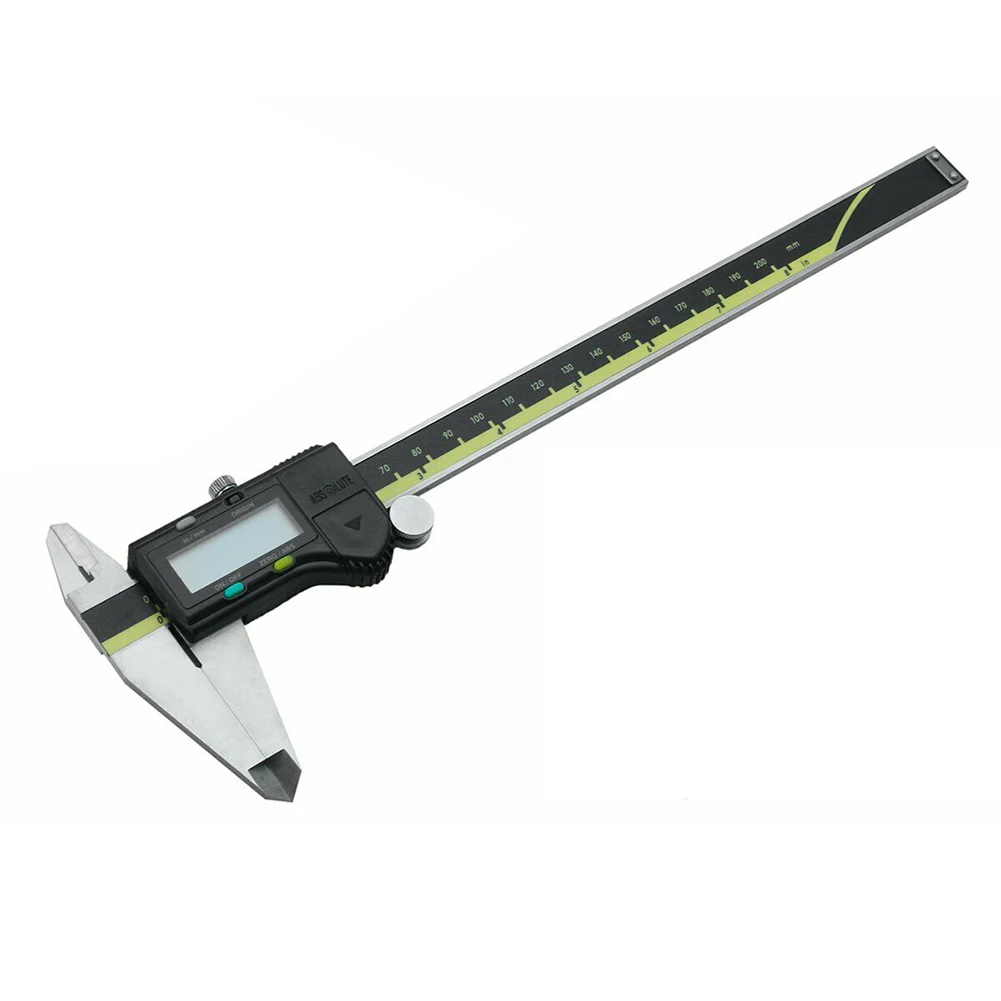 

0-200mm Vernier Caliper LCD Absolute Electronic Digital Caliper Digimatic Gauge Measure Quickly+Storage Box+ 1.5V LR44 Battery