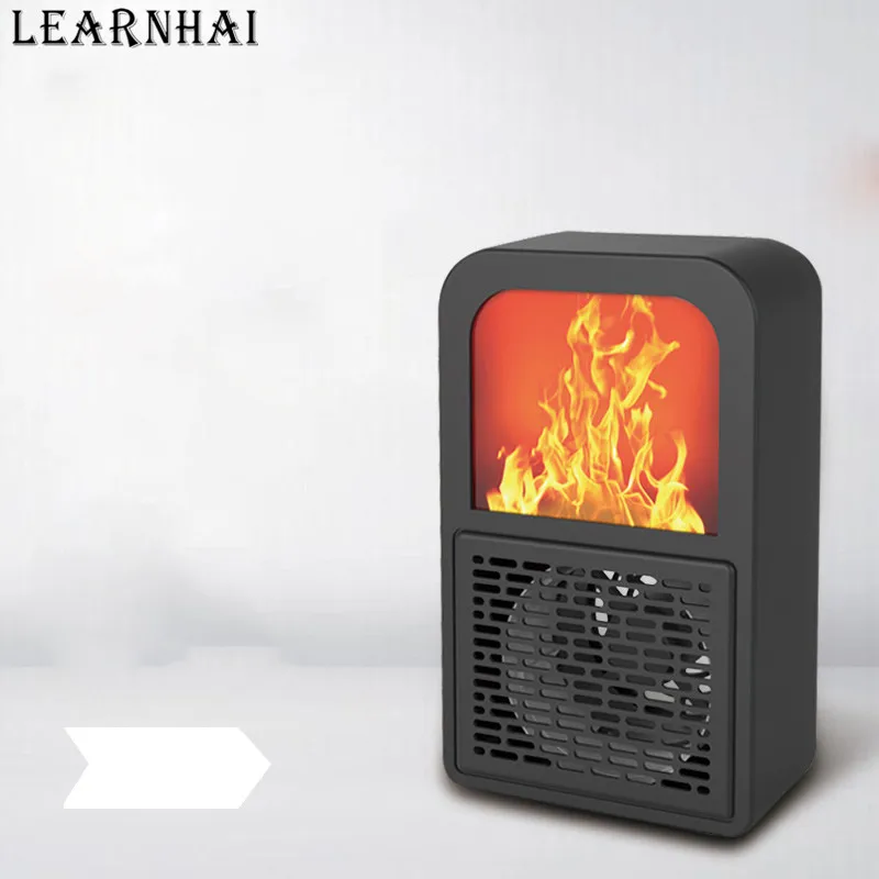 LEARNHAI Рождественский подарок 400 Вт мини электрический 3D обогреватель пламени