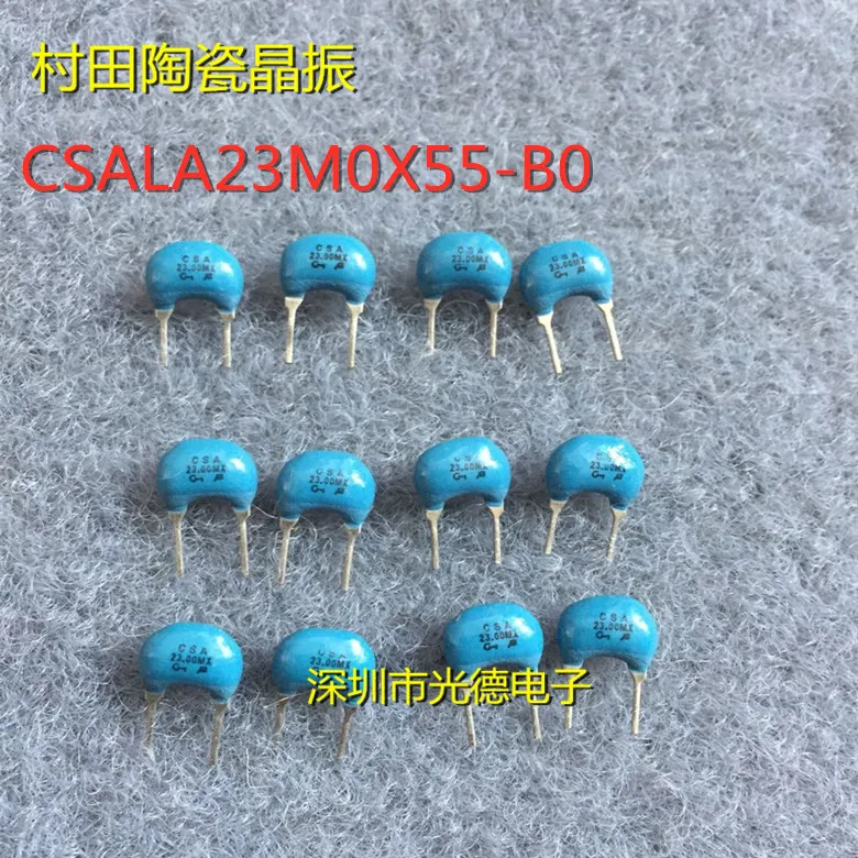 

100PCS/ original Murata ceramic crystal oscillator CSALA23M0X55-B0 CSA23.00MX 23.00MHZ 2 foot filter