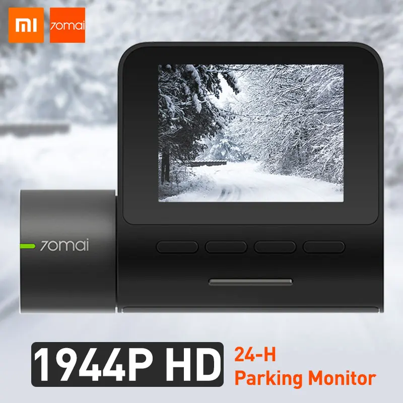 Видеорегистратор 70mai Dash Cam Pro автомобильная камера с разрешением 1944P HD Wi-Fi функцией