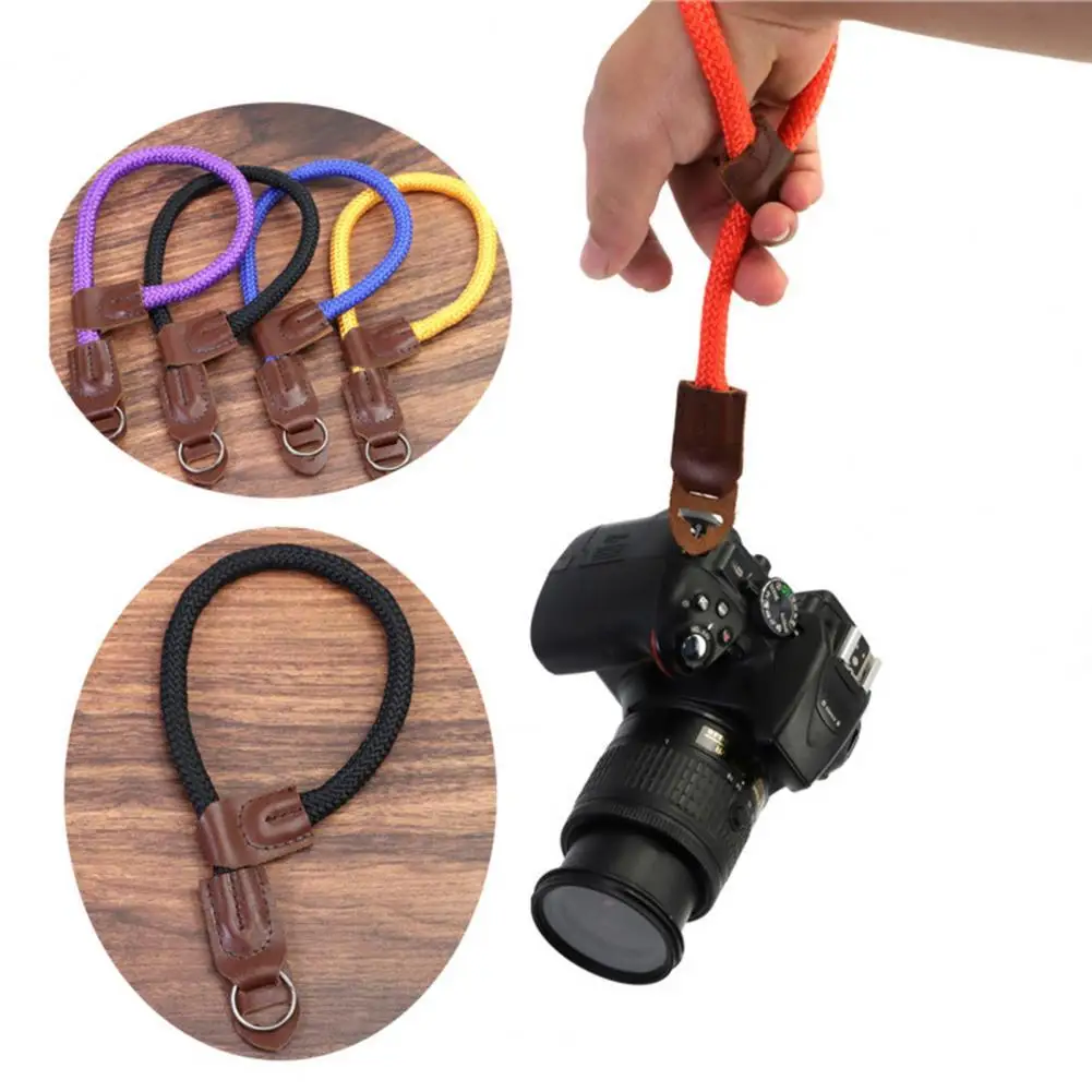 

Practical Excellent Braided Digital Camera Wristband Strong Camera Wrist Strap High Toughness for Photography