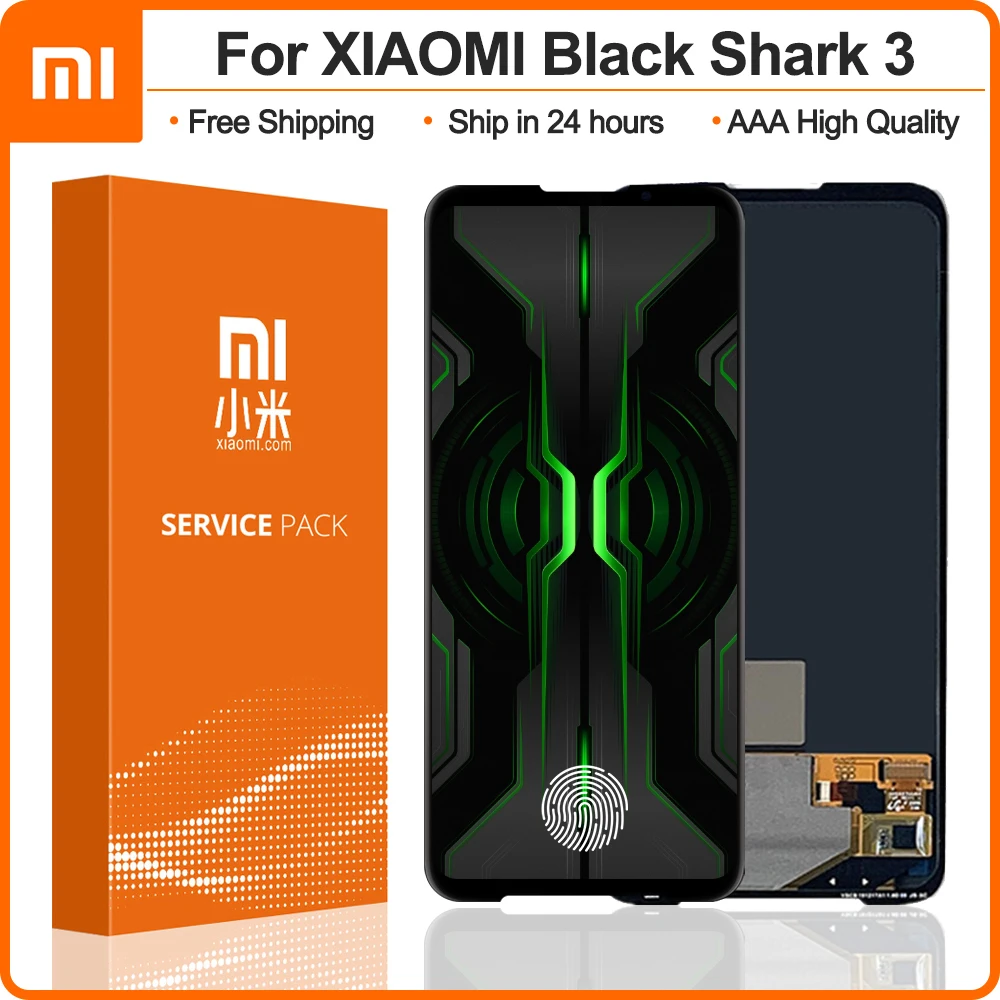 

Original 6.67'' Display Replacement For Xiaomi Black Shark 3 LCD Touch Screen Digitizer Assembly For Black Shark 3 Display