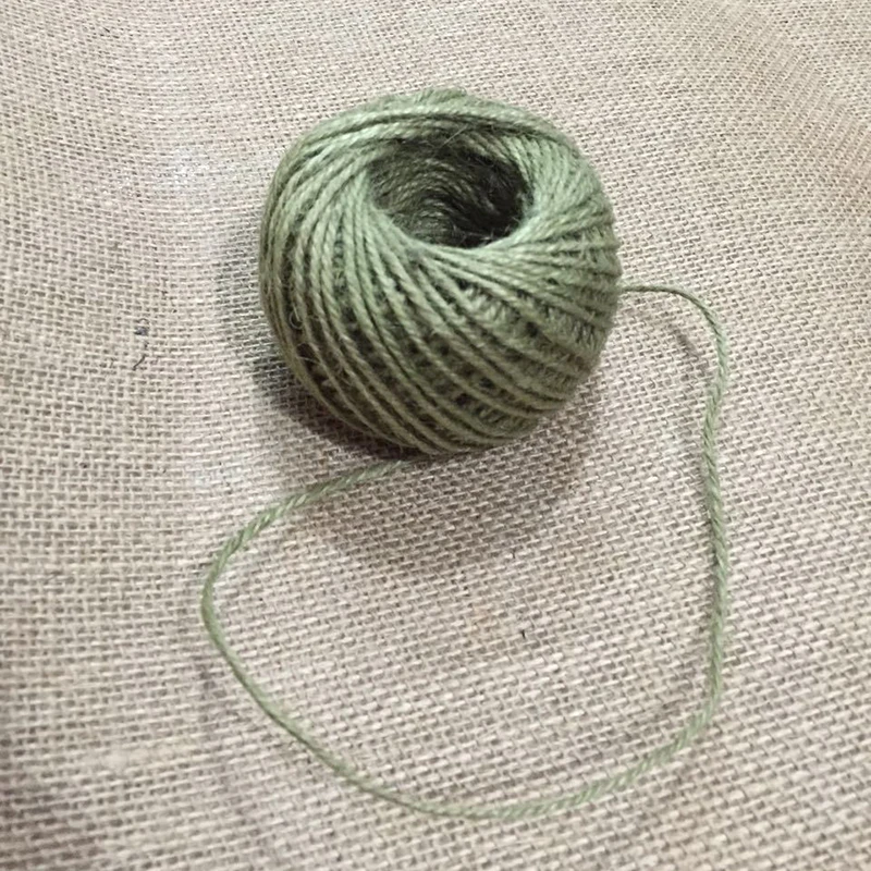 1 шт. джутовый шпагат из пеньковой веревки шнур мешковины натурального волокна