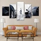 Скоростная и страстная Картина на холсте, настенное искусство, картины, рамка для декора, 5 шт., рамка для домашнего декора