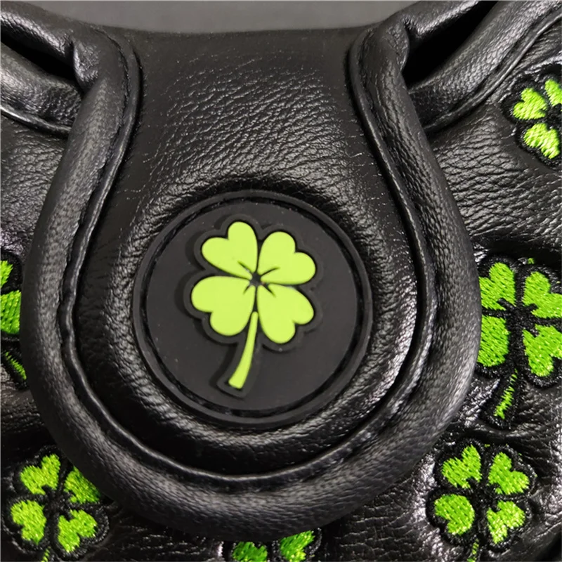Колотушка для гольфа Шлем Счастливый Клевер вышивка на магните чехол короткой