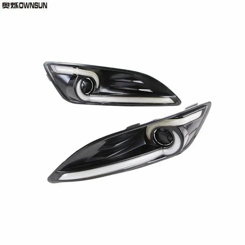 

For Ford Fiesta 2013-2014 Daytime Running Lights DRL With Yellow Turn Signal