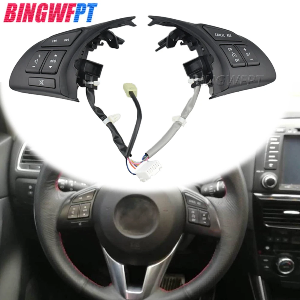 

Car Steering wheel control Cruise control audio volume control switch For Mazda 6 GJ Atenza Mazda 3 BM Axela Mazda CX-5 KE