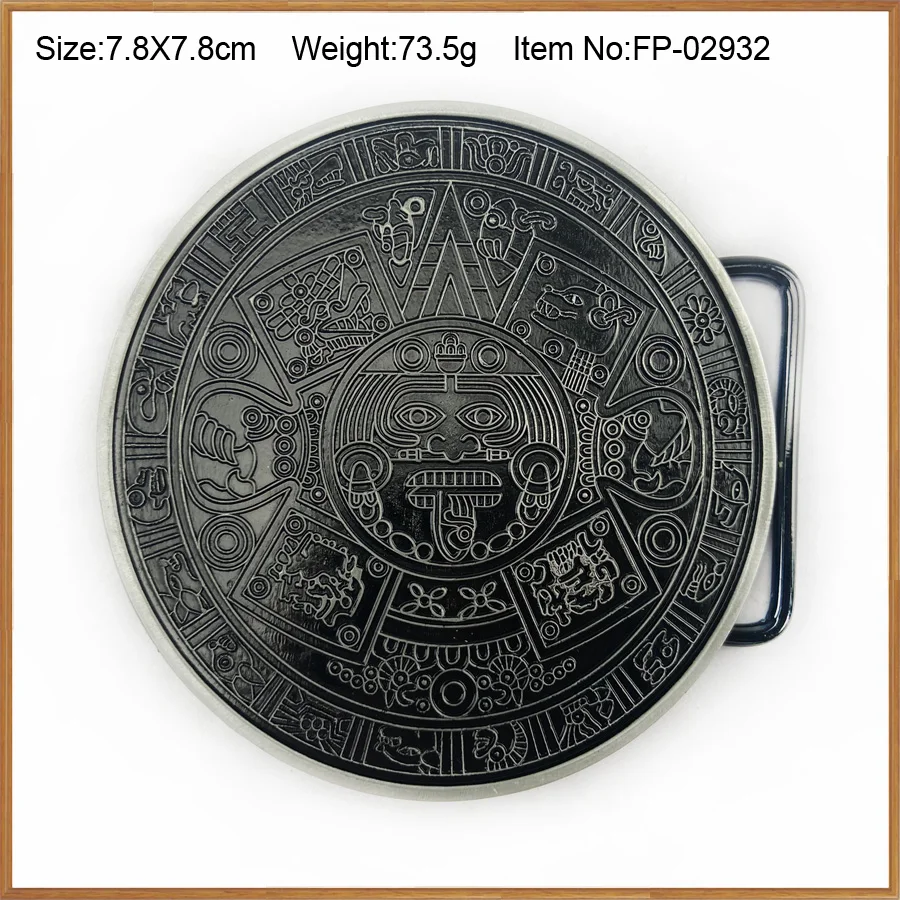 Bucklelub оптом ацтекский календарь круг ремень с пряжкой для джинсов Подарочный