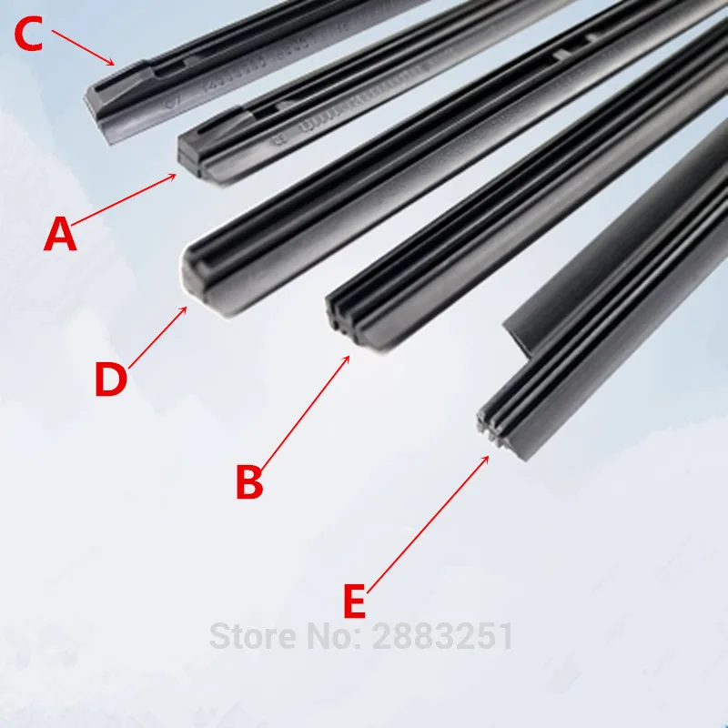 Car Wiper Blade Insert Rubber strip Refill for byd f3 f3r f-3 f0 s6 ti f6 f 3 g3 l3 s3 s7 g6 Ram Windscreen Wipers accessories | Автомобили