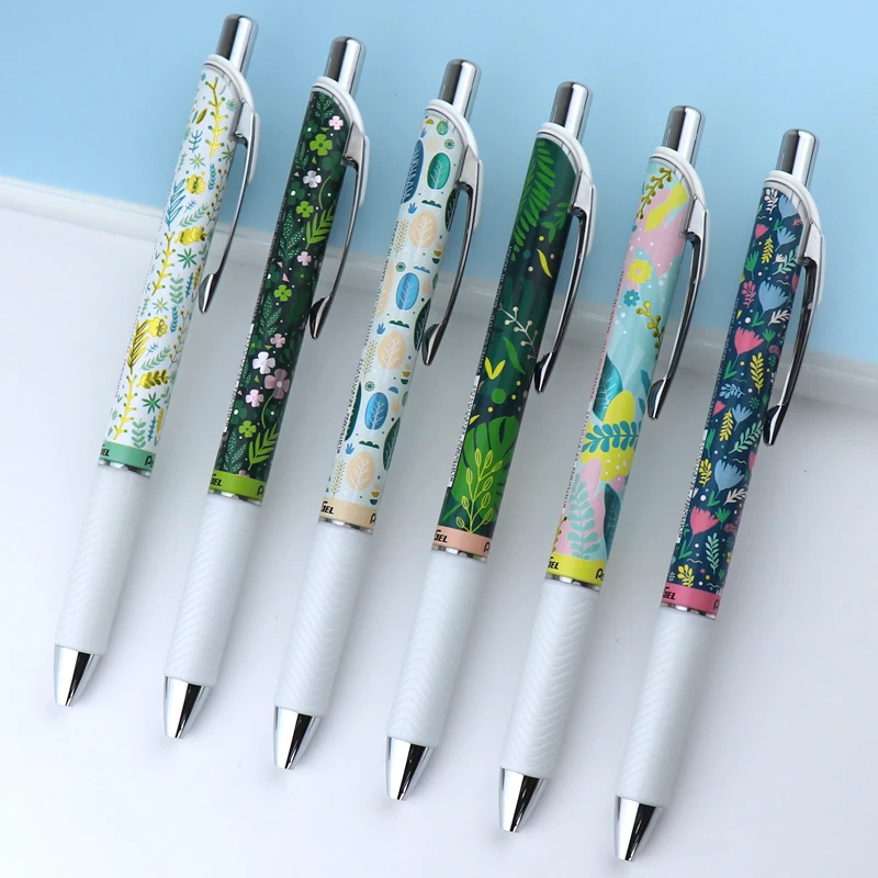 Японская гелевая ручка Pentel ограниченная серия 0 5 мм черные ручки быстросохнущие