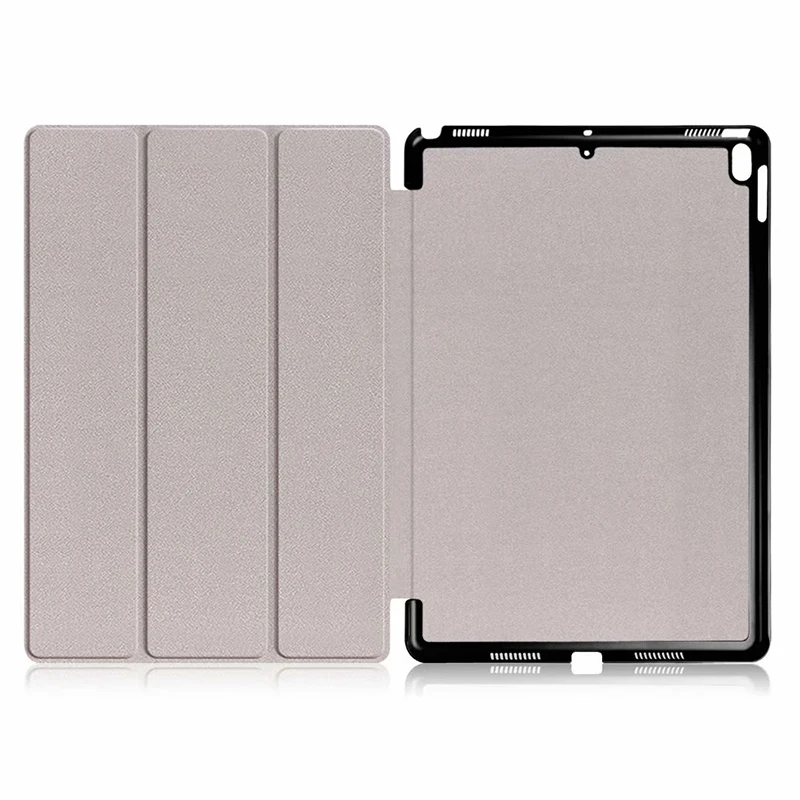 Ультра тонкий трехслойный кожаный чехол подставка с рисунком для iPad Air 3 10 5
