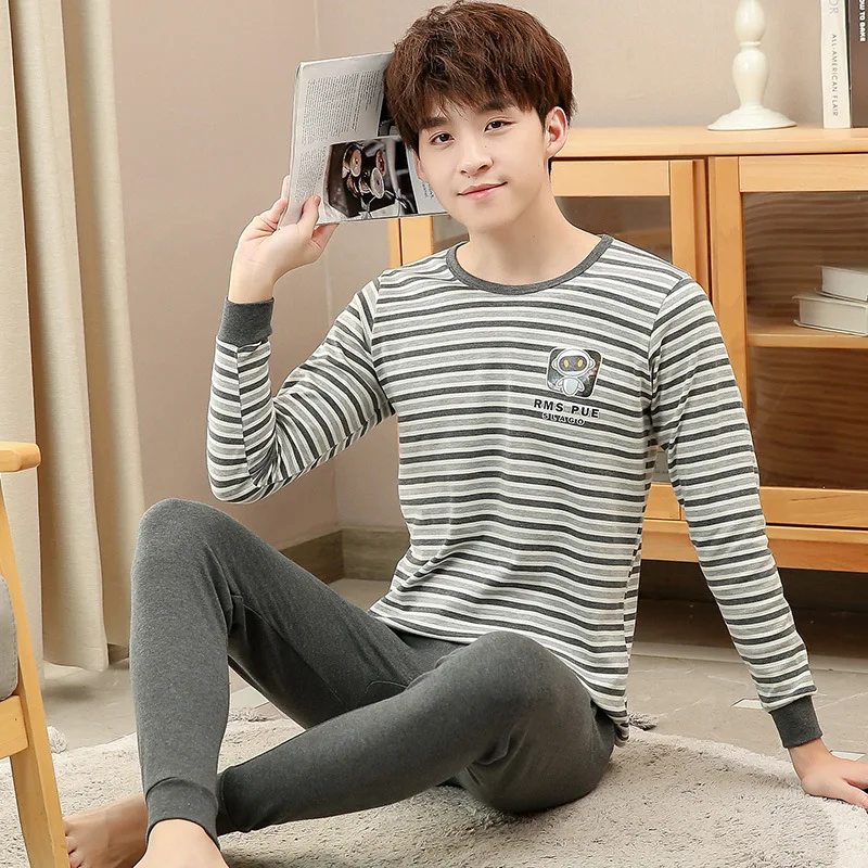 

New Teenage Pajamas Cotton Clothes Sets Winter Animal Children's Pyjamas Set for Kids 10 12 14 16 18 Years Boys Girls Sleepwear