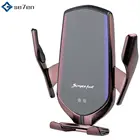 Беспроводное Автомобильное зарядное устройство R2 R1R3, 10 Вт, автомобильное зарядное устройство с инфракрасным зажимом для быстрой зарядки, автомобильный держатель для телефона, крепление для iPhone, Huawei, Samsung, умный датчик