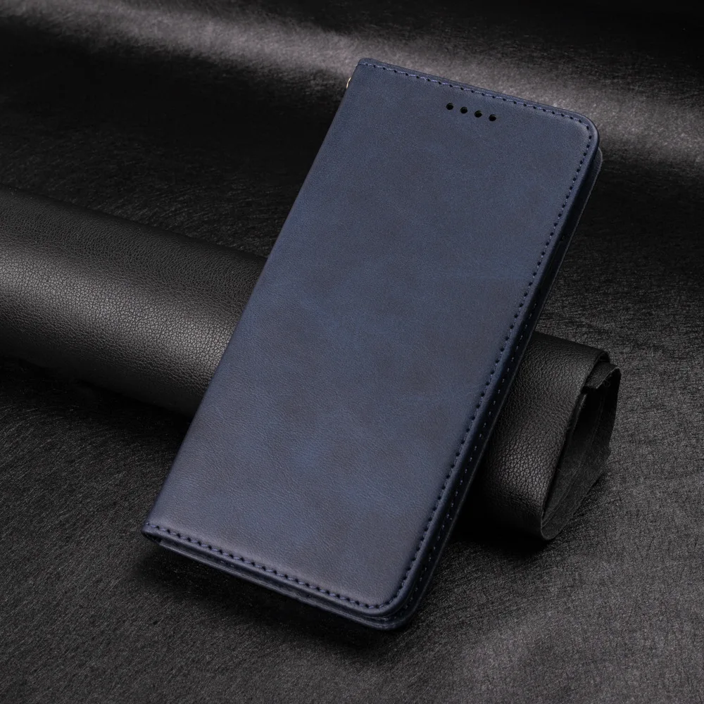 

Suitable for Apple 12 Mobile Phone Case Huawei Mate 40 pro Calfskin Solid Color Strong Magnetic Mobile Phone Holster Samsung S20