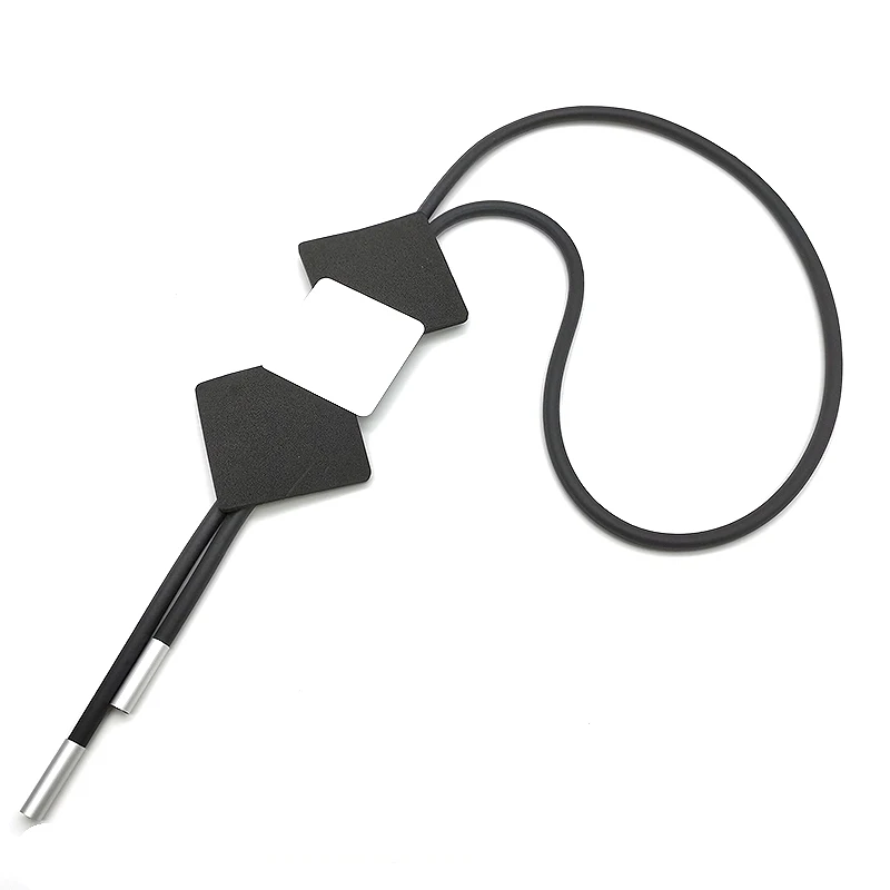 YD & YDBZ готическое ожерелье ручной работы черное резиновое длинное Стильное