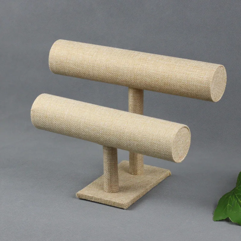 Вешалка для ювелирных изделий из бархата дерева мешковины | Украшения и