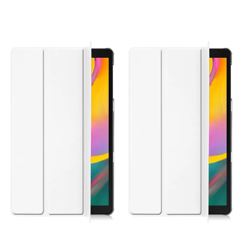 Флип-Стенд кожаный магнитный чехол Funda Capa чехол для Samsung Galaxy Tab A 10,1 T510 T515 SM-T510 SM-T515 Coque+ пленка+ ручка - Цвет: Case